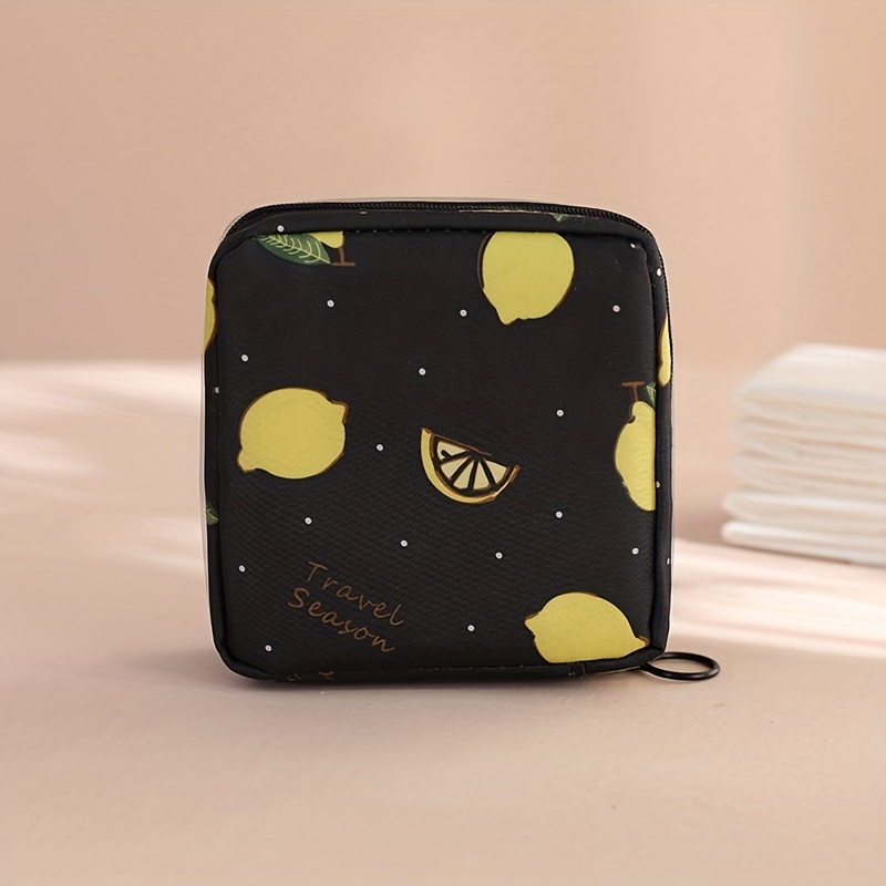 Mini Portable Women Girls Sanitary Pad Pouch Cable Organiser Bag Tampon  Case Cute Makeup Bag Coin Purse Napkin Storage Bag