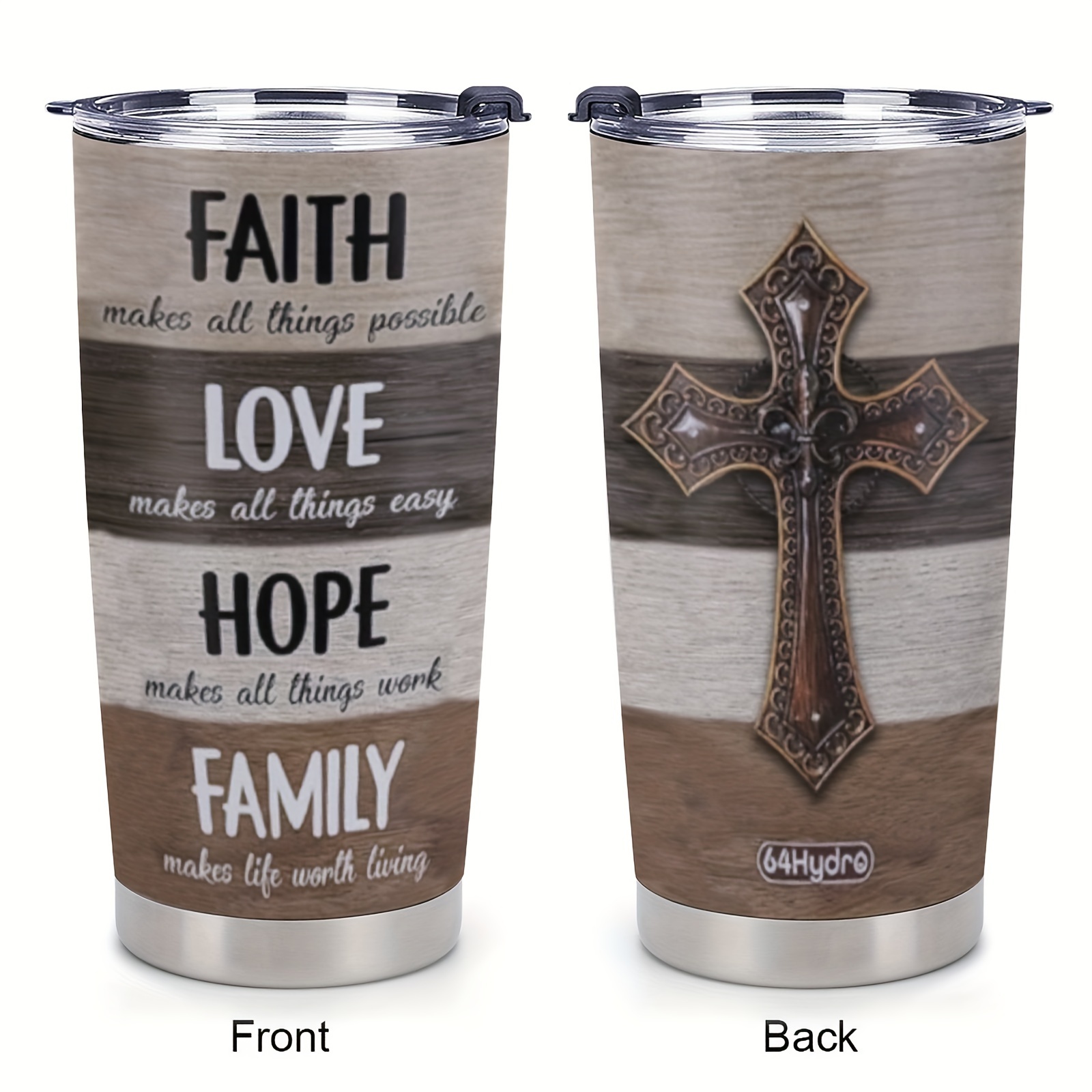 1pc Gift For Christian Women Inspirational Birthday Tumbler Gifts For Women  Faith Based Gifts Religious Gifts For Woman - 20oz Stainless Steel Tumbler