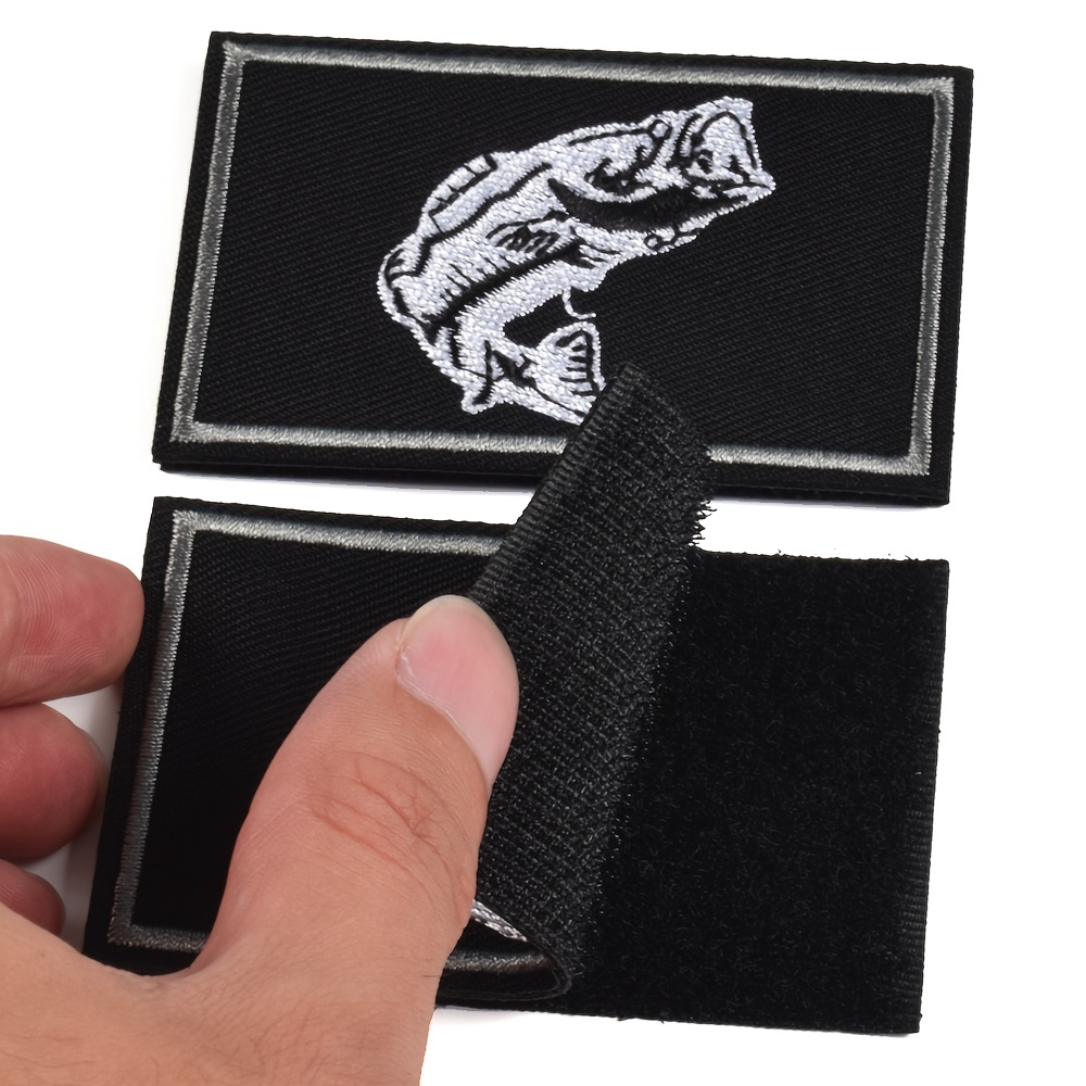 Jcarp Tactical Fish Snake Embroidered Patches Cool No Step - Temu