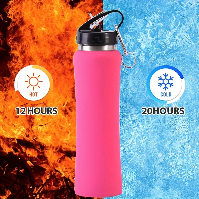 Portable Sports Water Bottle Large Capacity Pvc Free - Temu