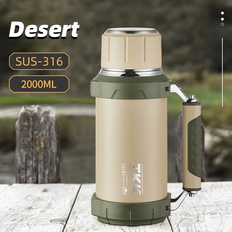 30oz Water Bottle Large Capacity Flask Insulation Thermos Cup with
