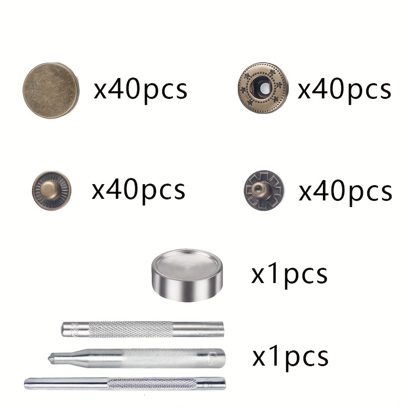 TEHAUX 200 Pcs Buttons for Crafts Magnetic Snaps for Purses Snaps for  Leather Metal Snaps Leather Buttons Magnetic Closures for Purses Round  Magnetic