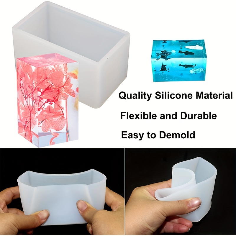 Cuboid Cube Resin Mold Crystal Epoxy Silicone Mold Diy Jewelry Pendant  Tools Candle Mold Square Rectangular Casting Accessories