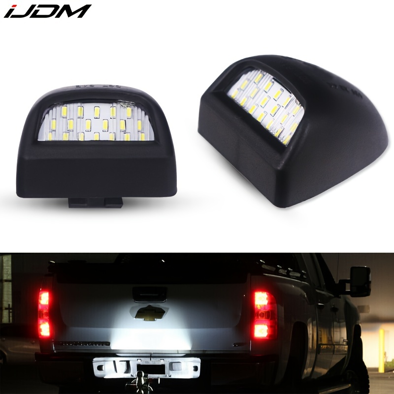 NSLUMO Ben'z - Lámpara de matrícula LED para coche, luces traseras de  matrícula blanca, 12 V, SMD3528, súper brillante, kit de reemplazo de  bombilla