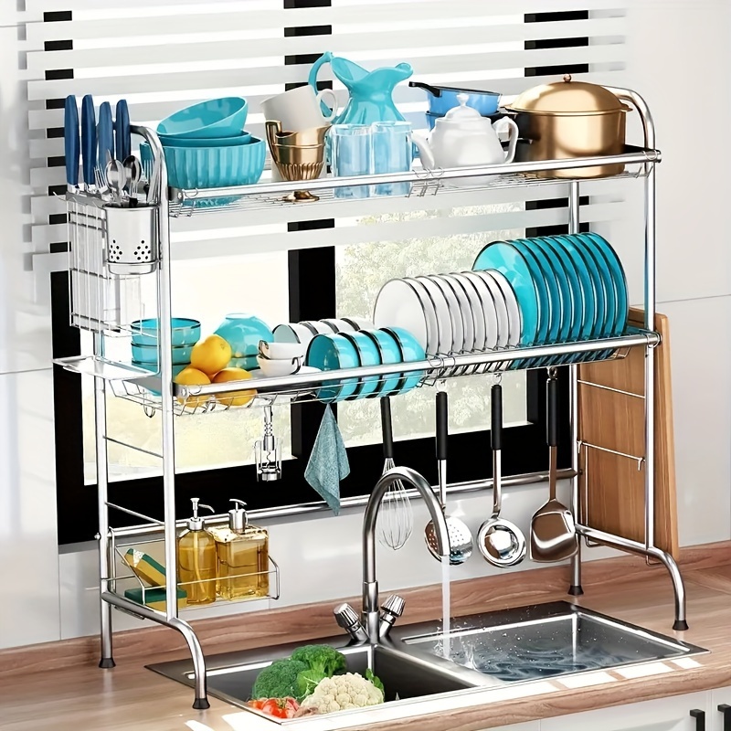 Large Dish Drying Rack Dish Racks For Kitchen Counter Dish - Temu