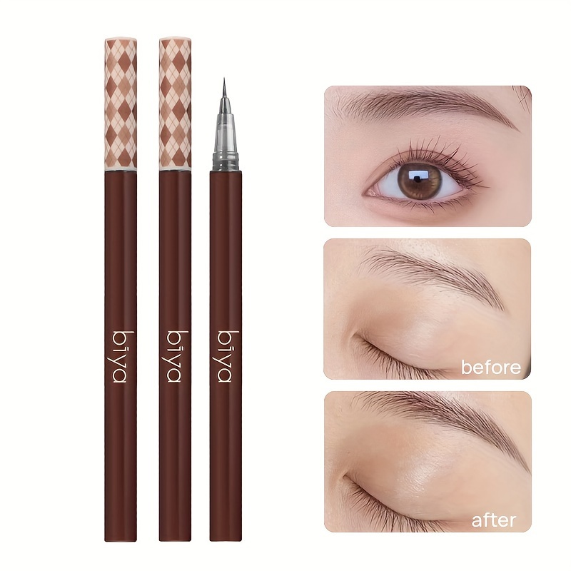 

Liquid Eyebrow Pen Waterproof Sweat Proof Eyeliner Pen With Ultra Slender Nib Natural Eyebrow Makeup