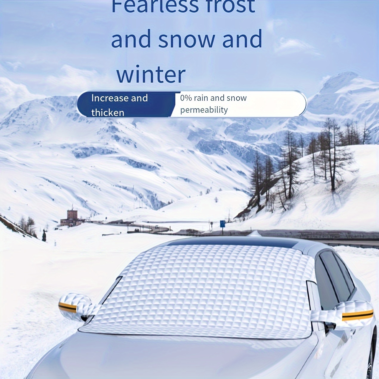 Kaufe Magnetische Auto-Schneeabdeckung für die Frontscheibe, Winter, Eis,  Schnee, Frostschutz, Sonnenschutz, Aluminiumfolie,  Auto-Frontscheibenabdeckung