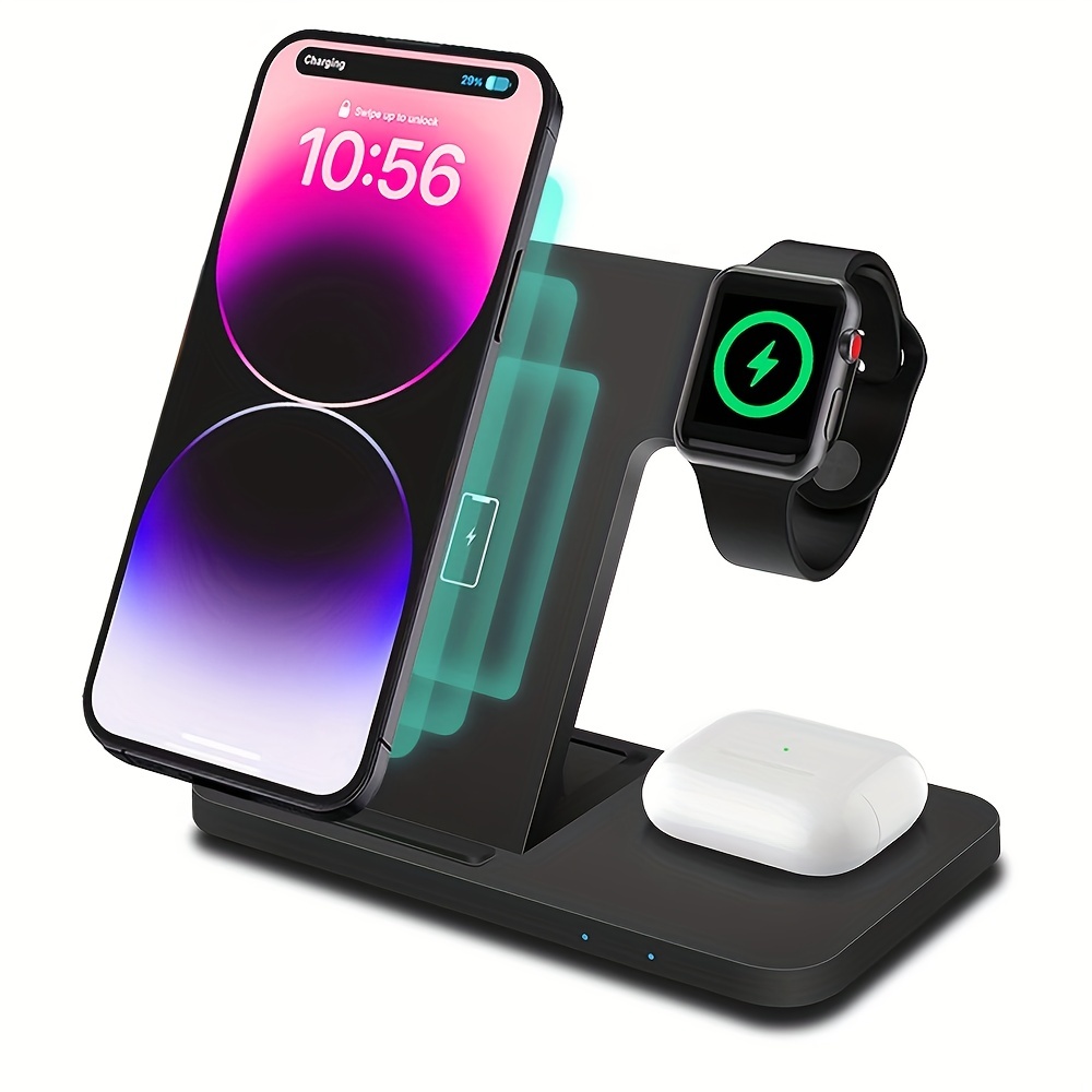 Drahtlose Ladestation, 3-in-1-Wireless-Ladestation, Multi-Schnell-Wireless-Ladestation für IPhone 14/14_voghion.com