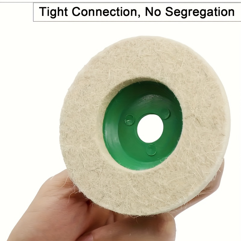 Mirror Polishing Wheel High Density Fine White Wool Pad For - Temu