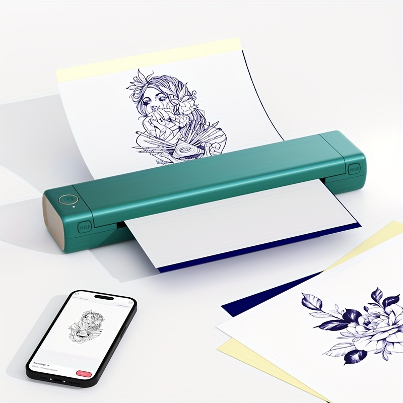 Portable Wireless Inkless A4 Printer Tattoo - Temu Portugal