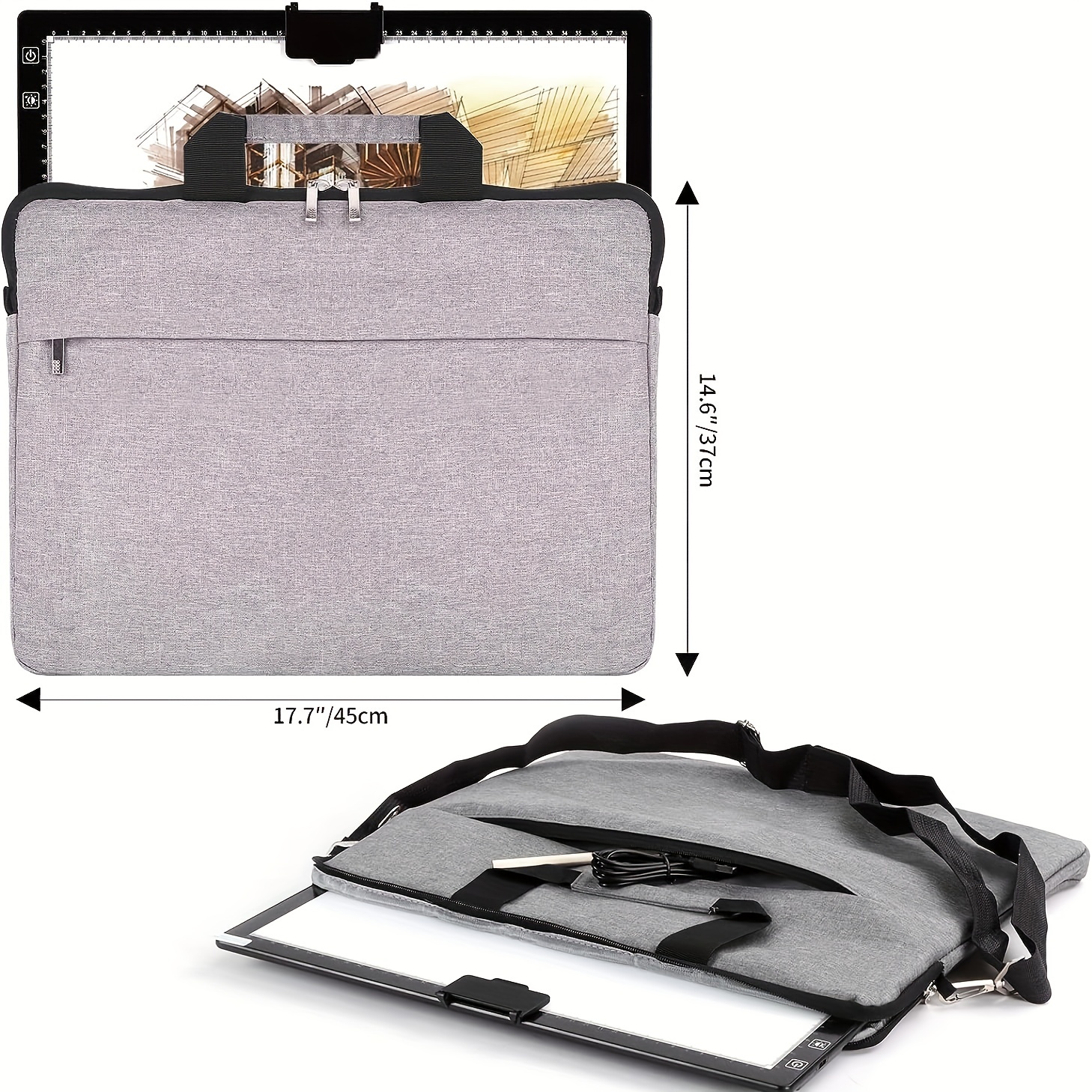  Rechargeable A4 Light Pad with Bag, Innovative Stand