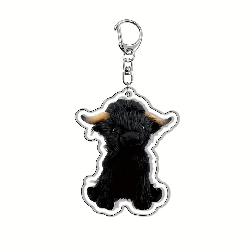 Highland Cow Keychain Cute Acrylic Animal Key Chain Ring Backpack Bag  Charms Pendant For Adults Children Gifts - Temu Germany