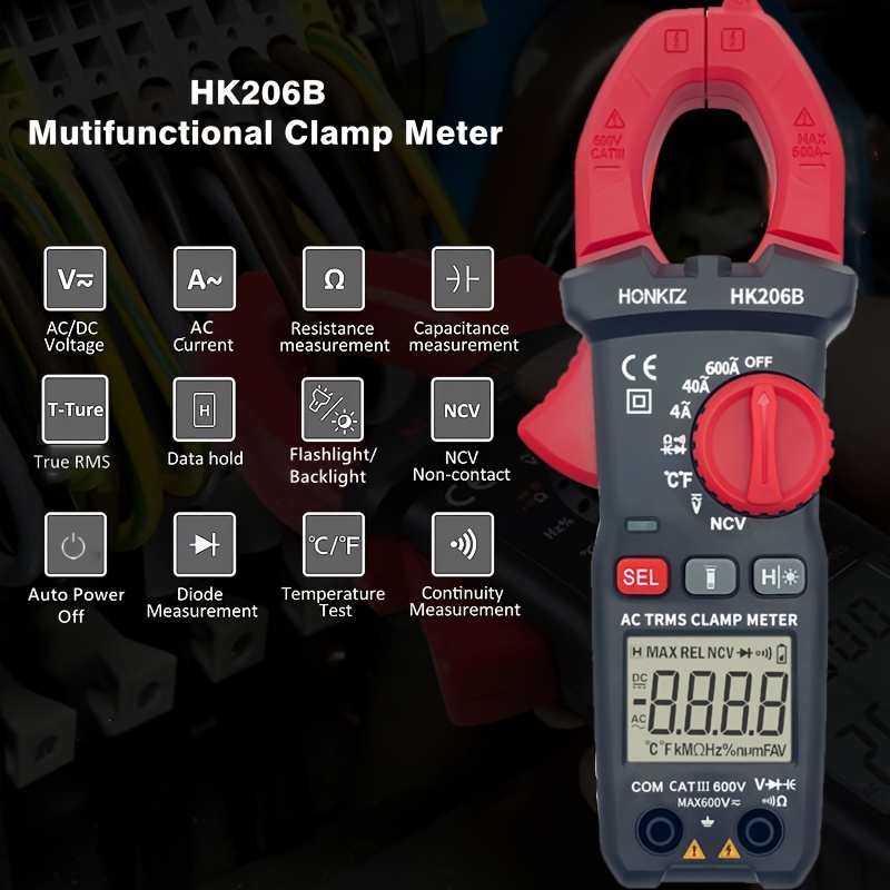 Multimètre numérique intelligent S11 LCD couleur multifonctions