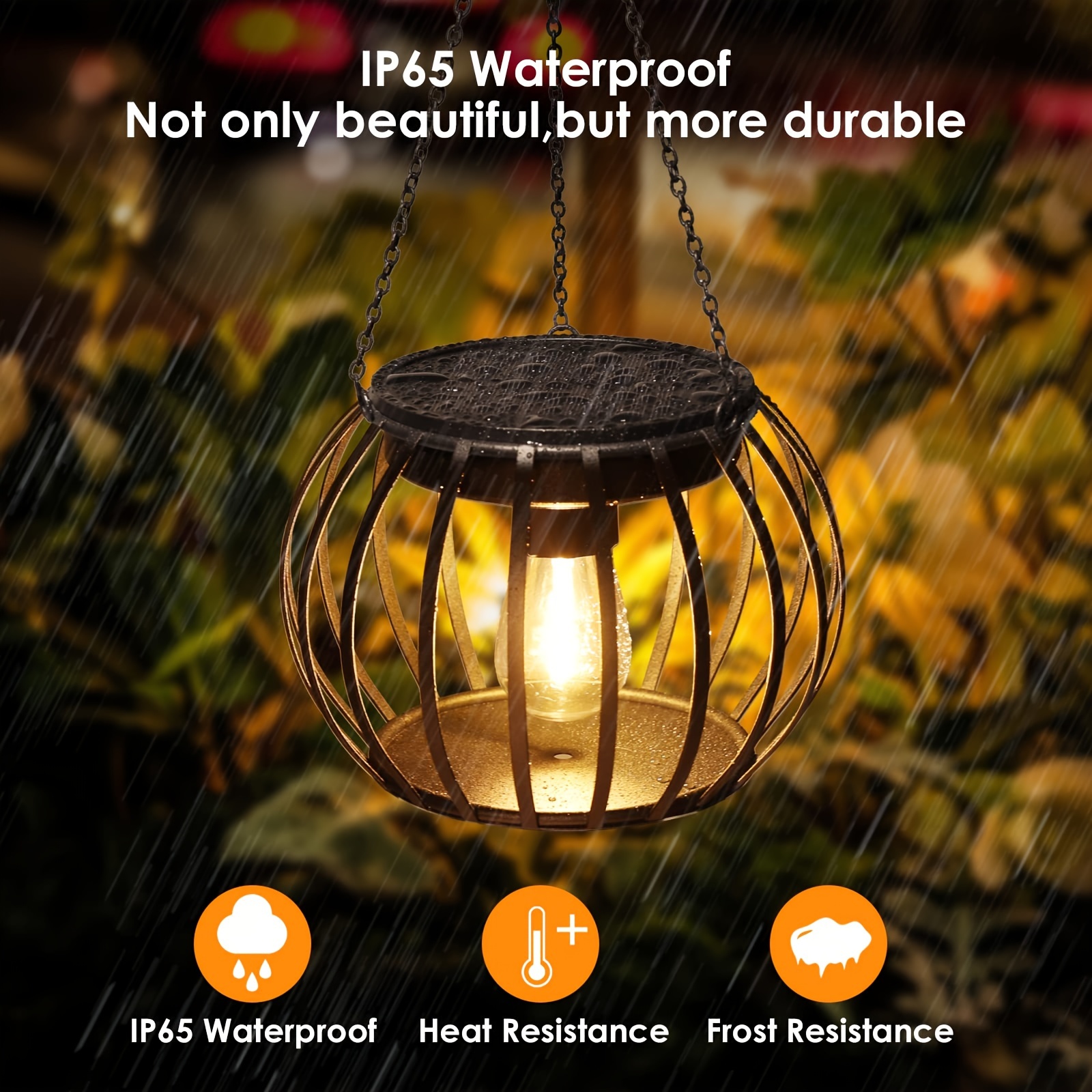 Solar Lantern 30led Solar Hanging Light Outdoor Waterproof - Temu