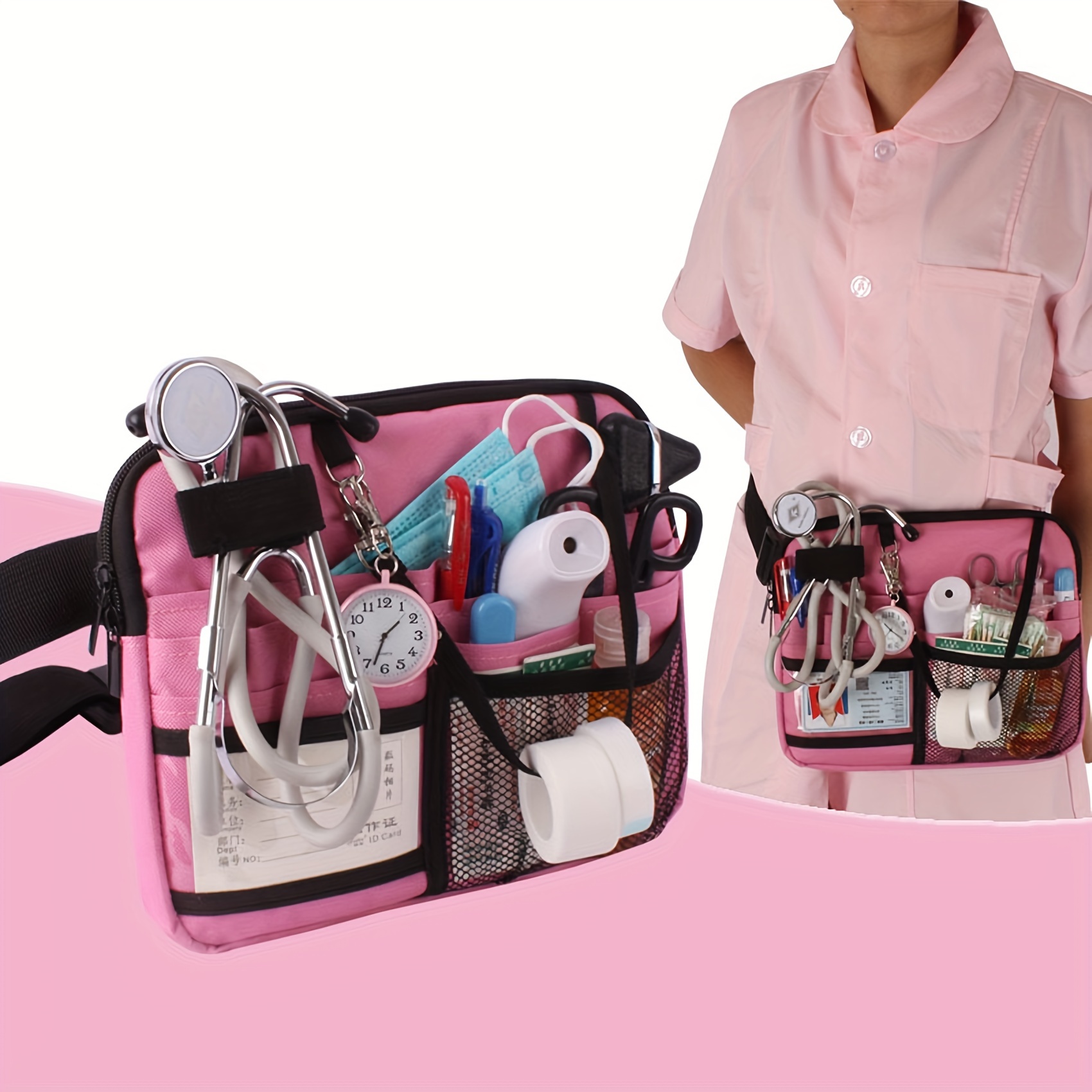 1 Riñonera Herramientas Viaje Enfermera, Riñonera Almacenamiento Médico,  Riñonera Antiepidémica, Bolso Cruzado Tela Oxford, Bolso Mujer Enfermera -  Bolsas Equipaje - Temu