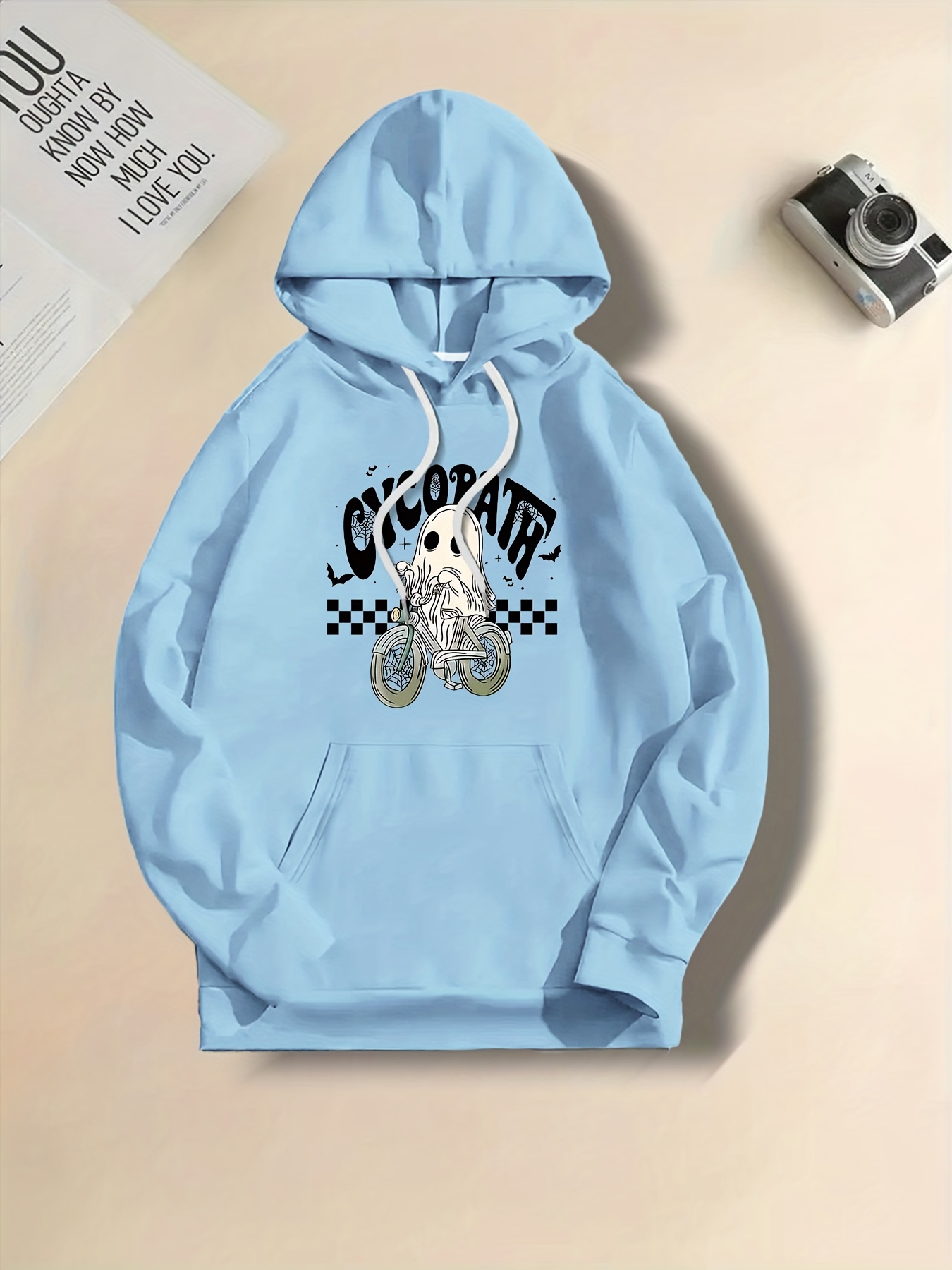 Moletom Canguru High Hoodie Logo Sky Blue os melhores preços