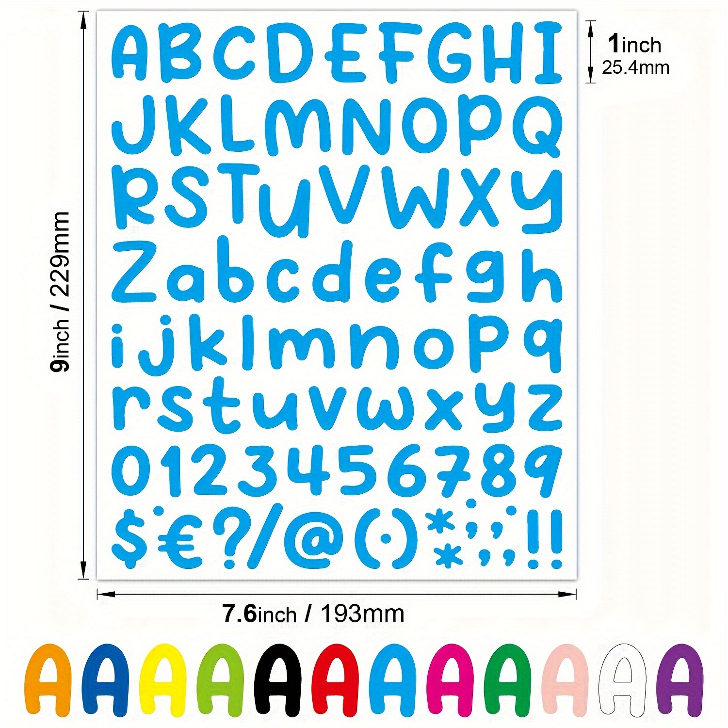 Tiny Letter Stickers 