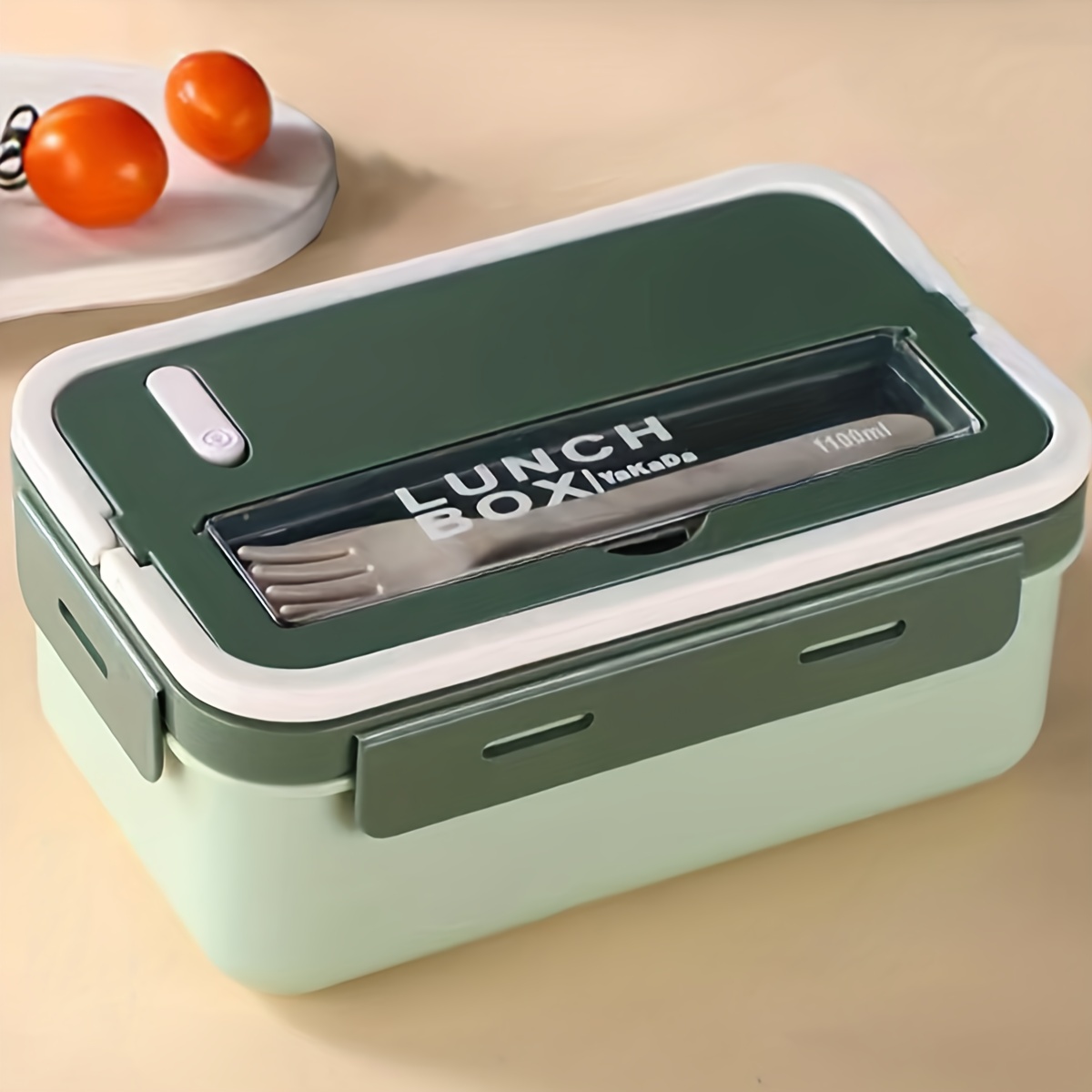Modern 2-Layer Bento Box Set with Cutlery