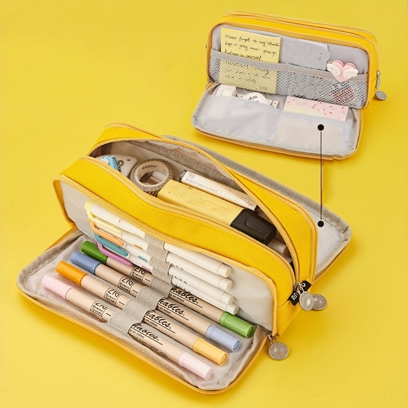 Multi Purpose Pencil Box School Supplies Durable Plastic Organizer Uti —  AllTopBargains