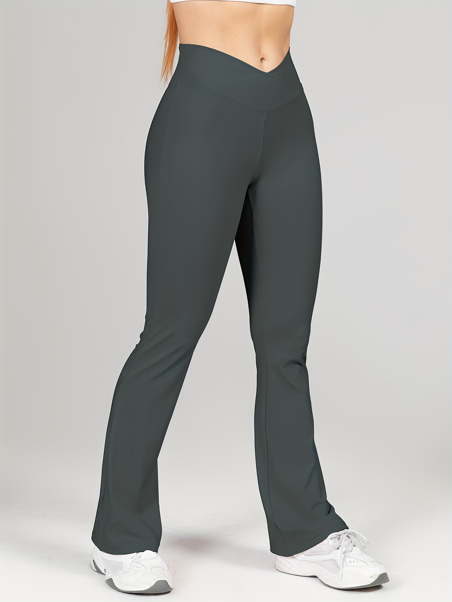 CSBYBD Flare Yoga Pants for Women Short Women High Waist Hip