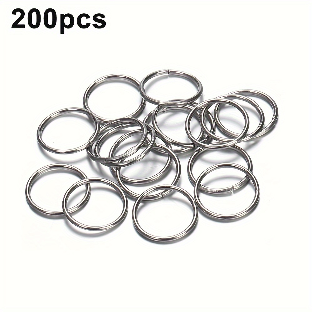 200pcs Stainless Steel Open Jump Rings Bracelet Necklace Earring Pendant Connectors For Making Supplies