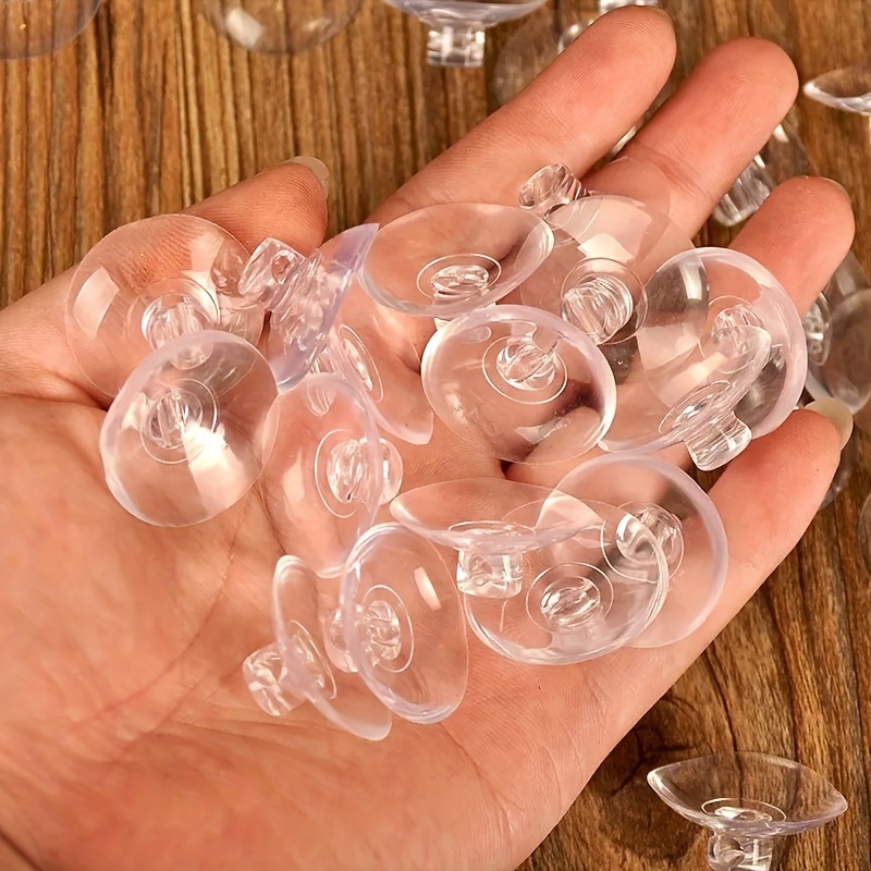 

25pcs/50pcs Transparent Suction Cups: Hang Anything On Your Kitchen & Bathroom Walls, Utility Hooks