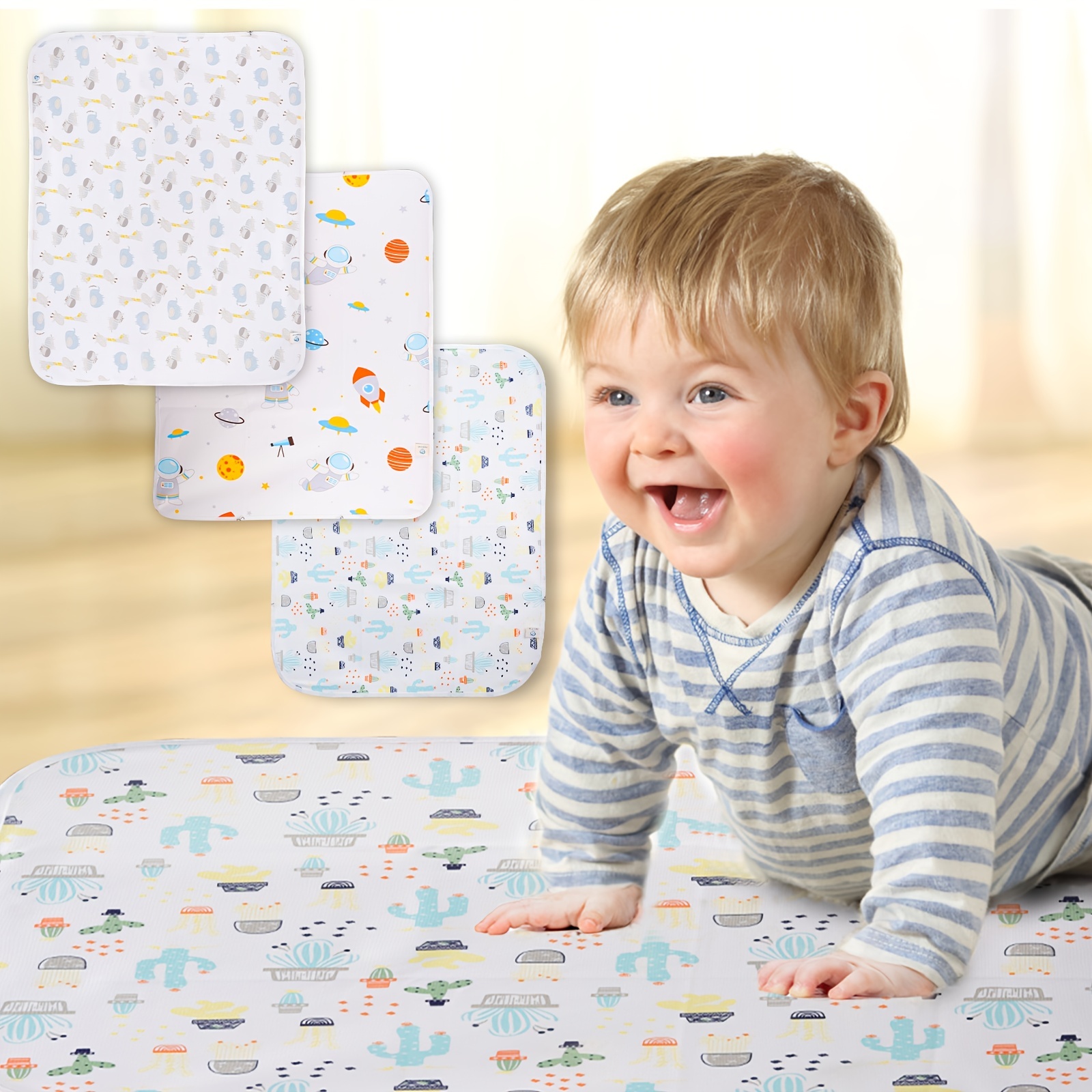 22x27 5 Inch Baby Diaper Changing Pad Liners Soft Cotton