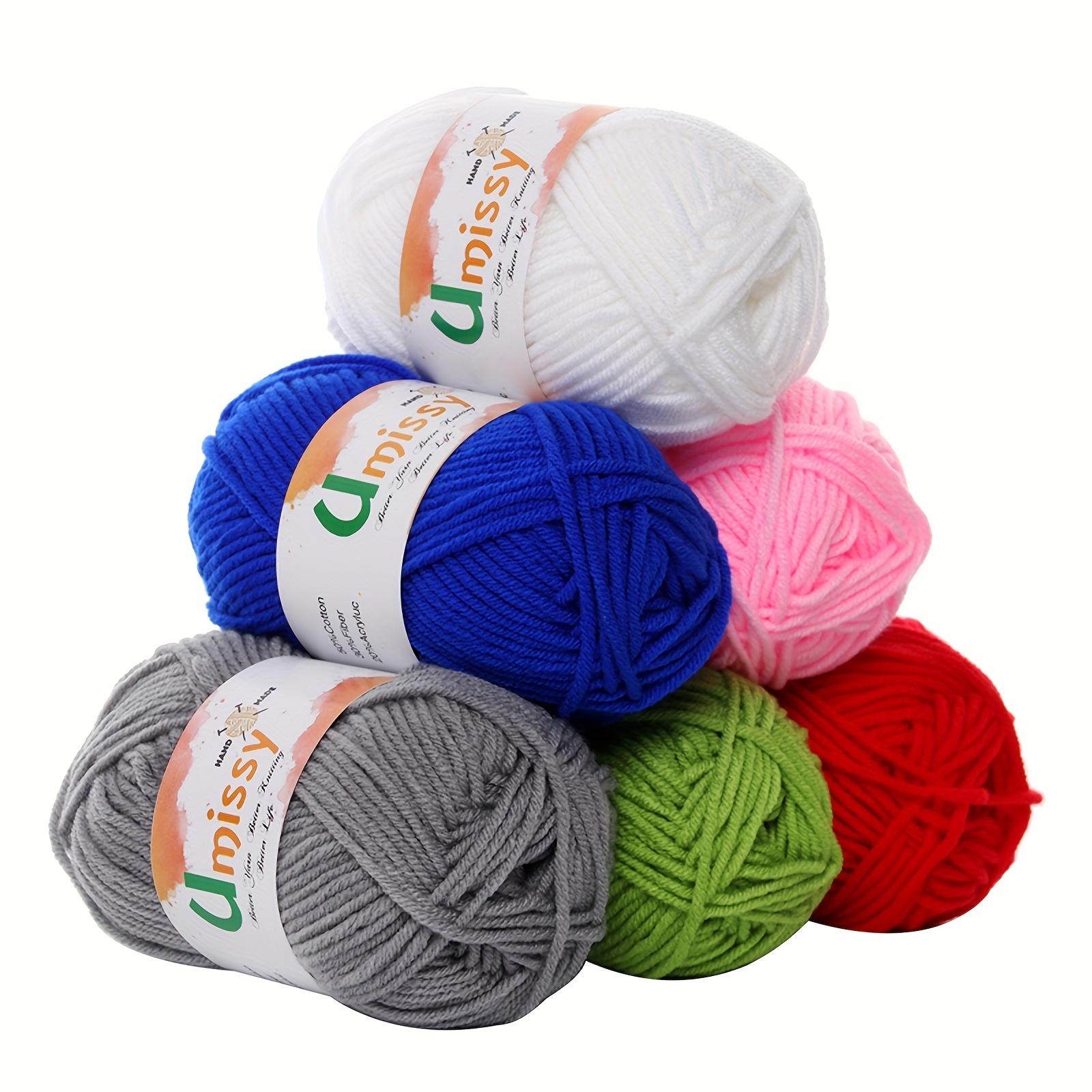 100% Cotton Yarn With Purple Markers Crochet Yarn For - Temu