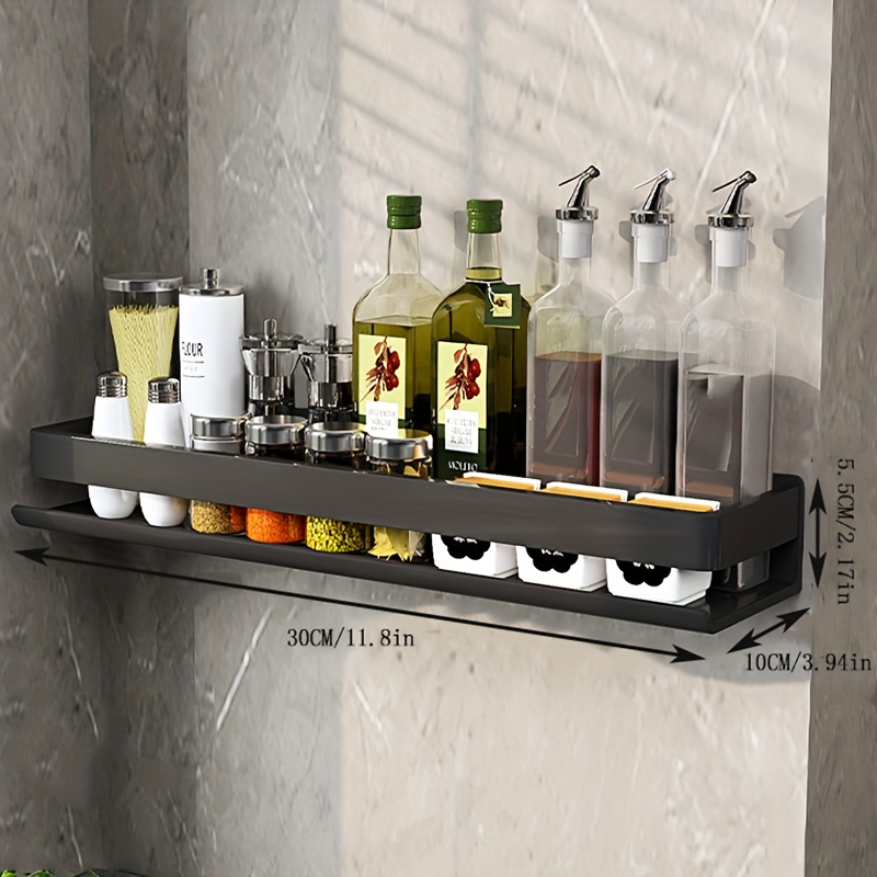 Bathroom Organizer Shelves Rack Wall Mounted Storage Box Toiletries  Cosmetic Storage Rack Kitchen Seasoning Bottle Storage Shelf