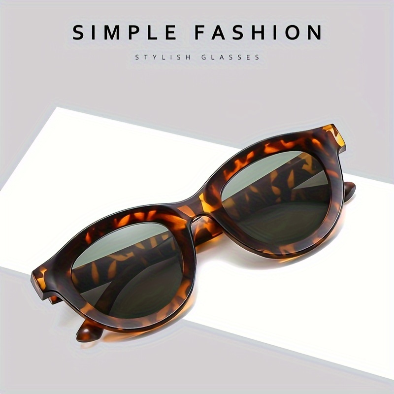 Retro Oval Sunglasses Women Casual Jelly Color Fashion Anti - Temu