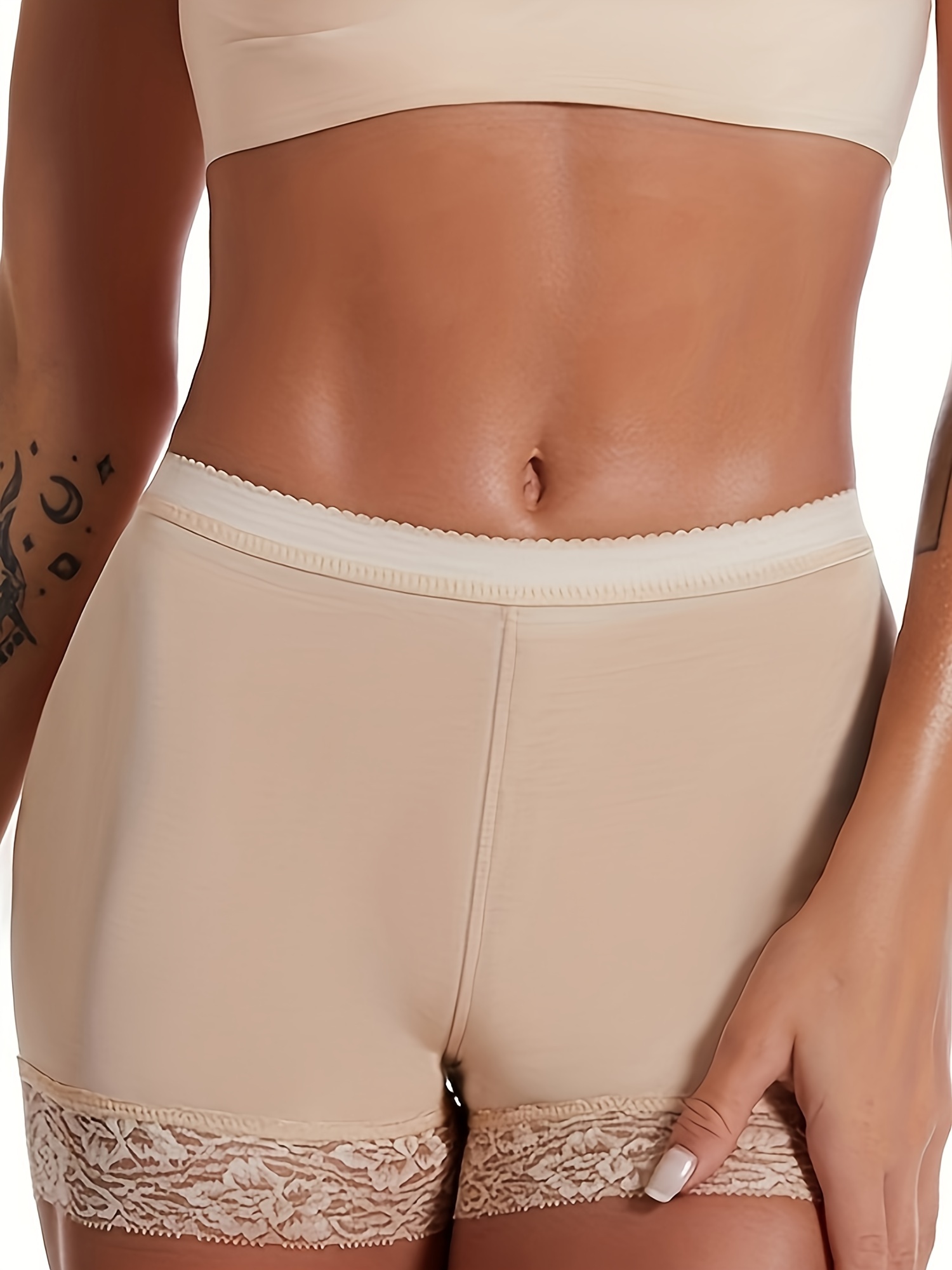 Contrast Mesh Shaping Panties Tummy Control Butt Lifting - Temu