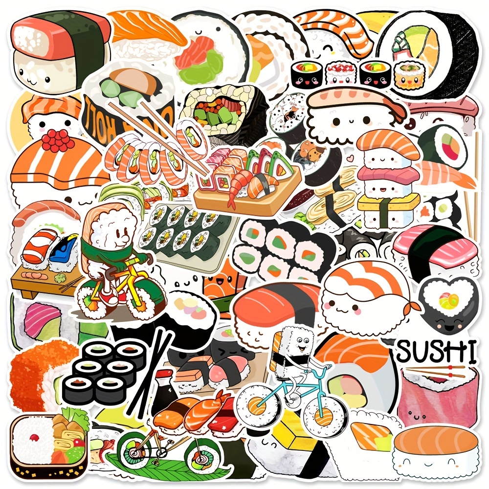 Cute Food Stickers Kawaii Snack Cookie Fruit Ince - Temu