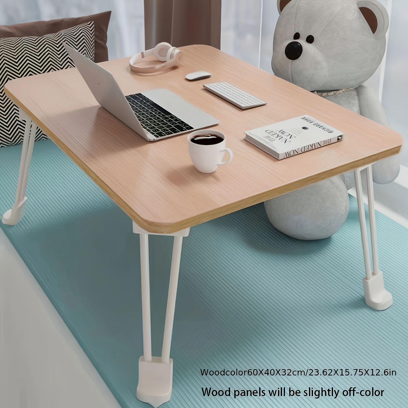 Mesa plegable para laptop para cama, bandeja de cama, escritorio portátil  para sofá, mesa de desayuno plegable, soporte de lectura para sofá, suelo