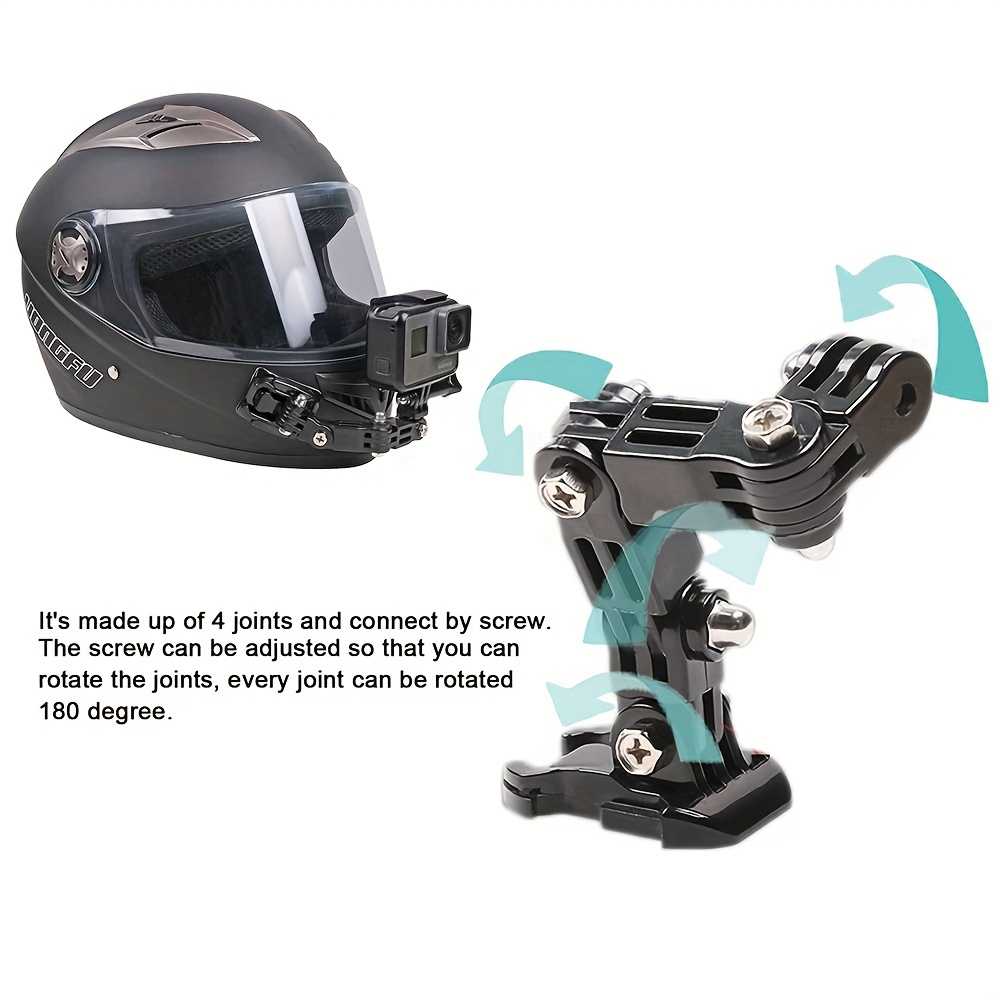 Motorcycle Helmet Chin Mount Kit for GoPro Hero 10 9 8 7 6 5 Black,DJI Osmo  Action 2,AKASO/Campark/YI Action 