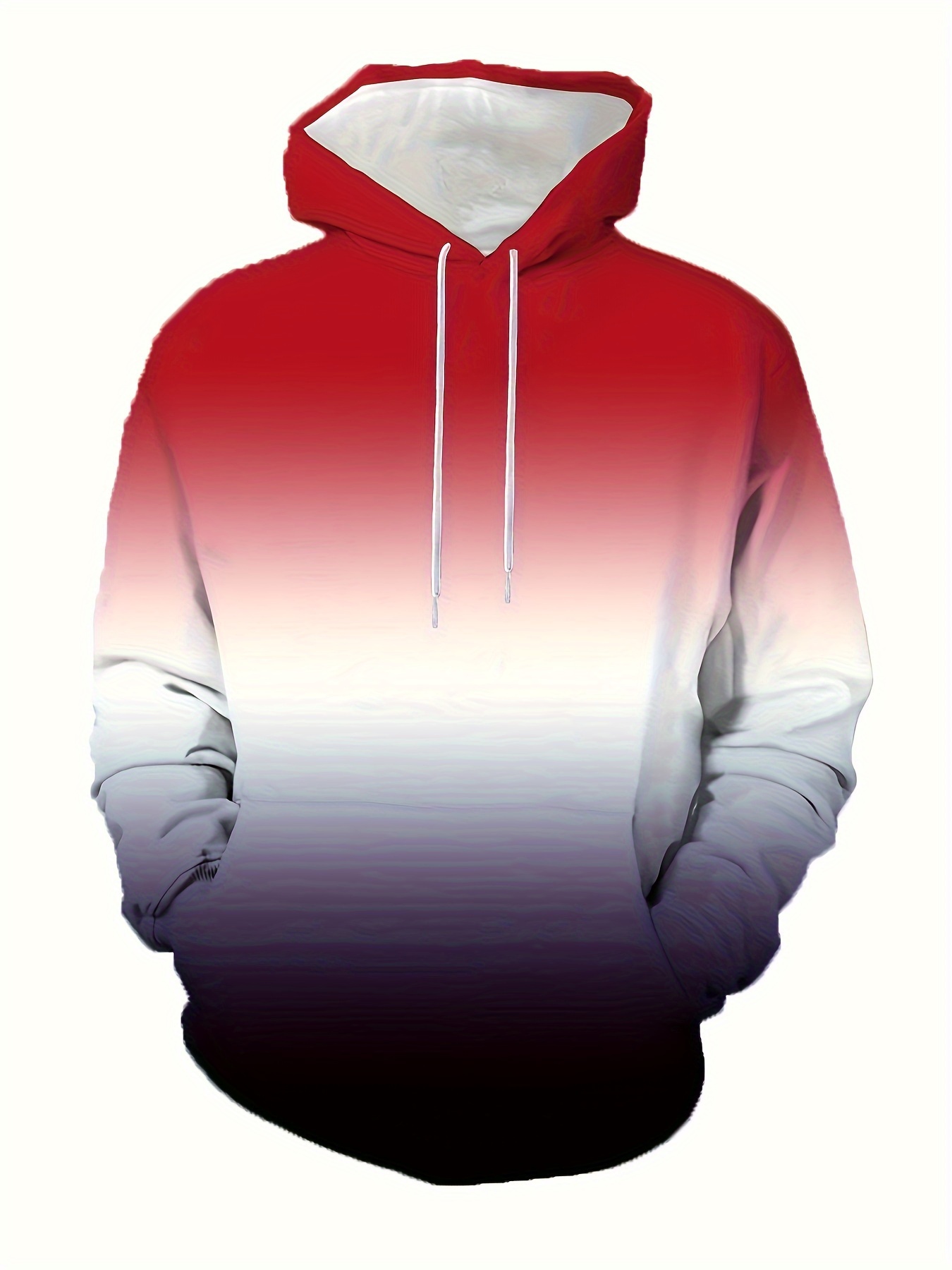 Gradient Hoodie, Cool Hoodies For Men, Men\'s Casual Graphic Color Block  Design Hooded Sweatshirt With Kangaroo Pocket Streetwear For Winter Fall,  As Gifts - Temu New Zealand | T-Shirts