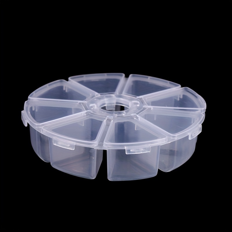 Plastic Storage Box Round Storage Case Medicine Box Parts - Temu
