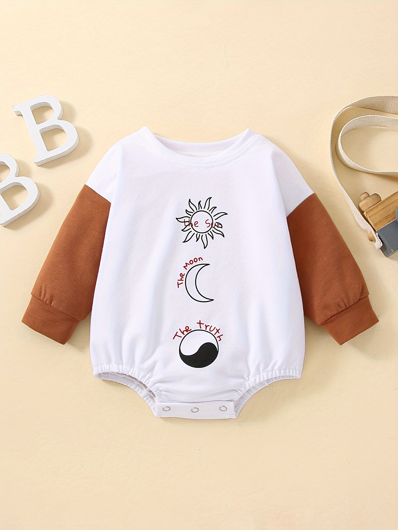 Baby Boys Cute Cartoon Allover Print Long Sleeve Bodysuit - Temu