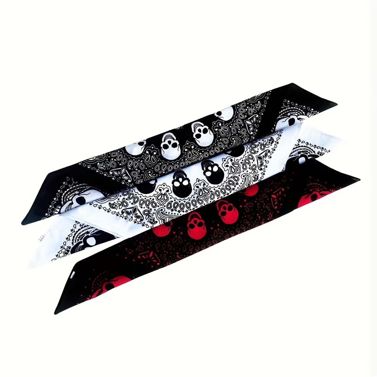 Pañuelo Cuadrado Algodón 100% - Negro, Multiusos Para Cuello, Manualidades, Decoración Y Juegos