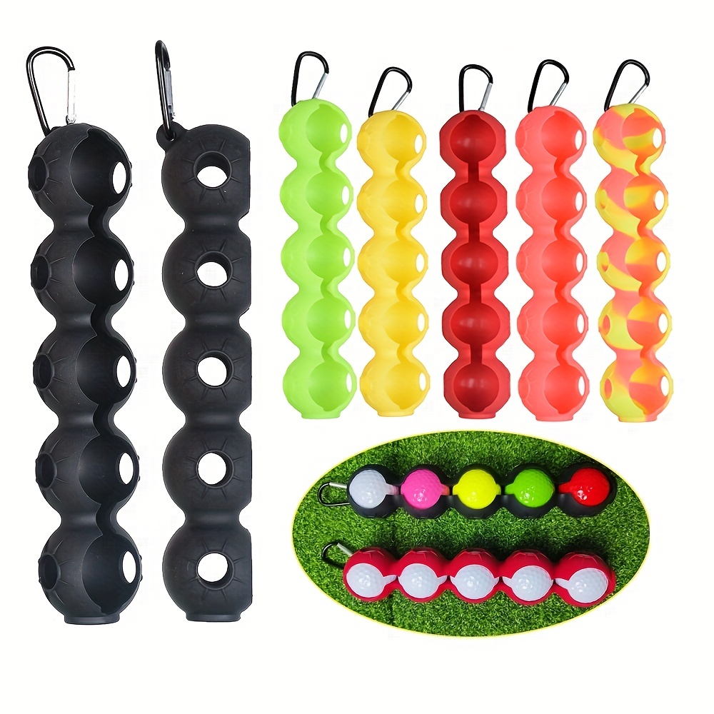 5 Balls Holder Mini Golf Bag Portable Rubber Waist Perfect - Temu