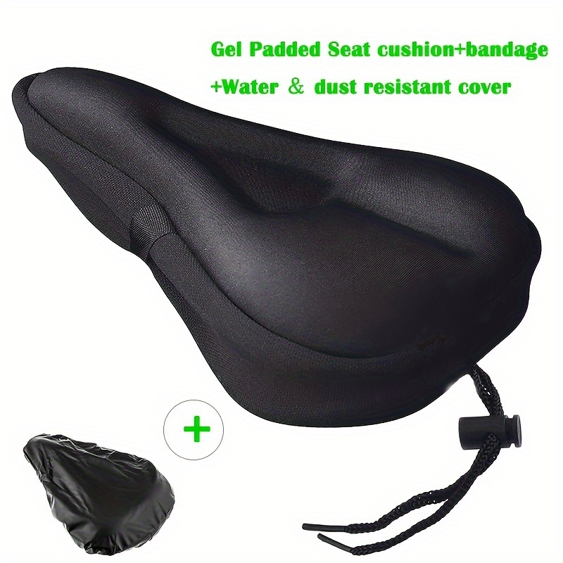 Zacro Cojín de asiento de bicicleta – Funda acolchada de gel para asiento  de bicicleta para hombres y mujeres, acolchado adicional para silla de