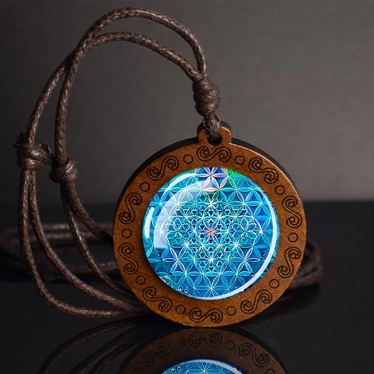 Sri Yantra Necklace, Mandala Jewelry, Gift For her, spiritual necklace –  Geniune Jewellery