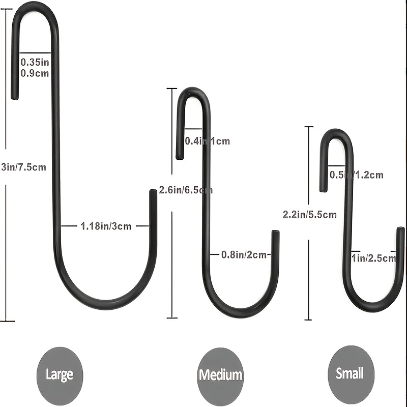Heavy Duty S Hooks Kitchens Bathrooms Bedrooms Offices - Temu