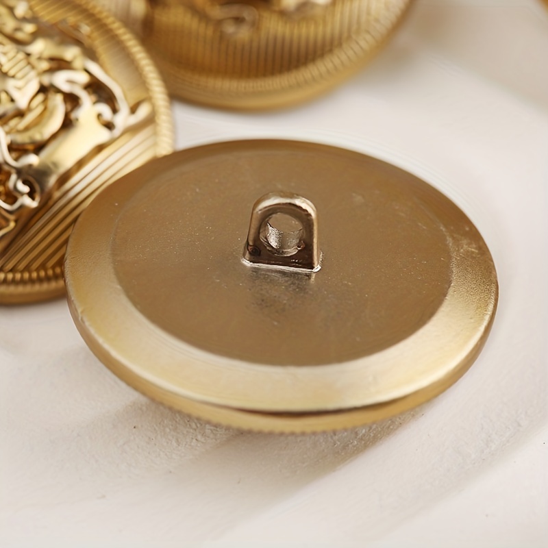 10pcs British Style Metal Double Lion Hand Sewing Coat Buttons