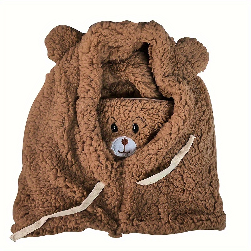 Children's Cartoon Bear Hat For Autumn Winter Cute Warm 1 - Temu