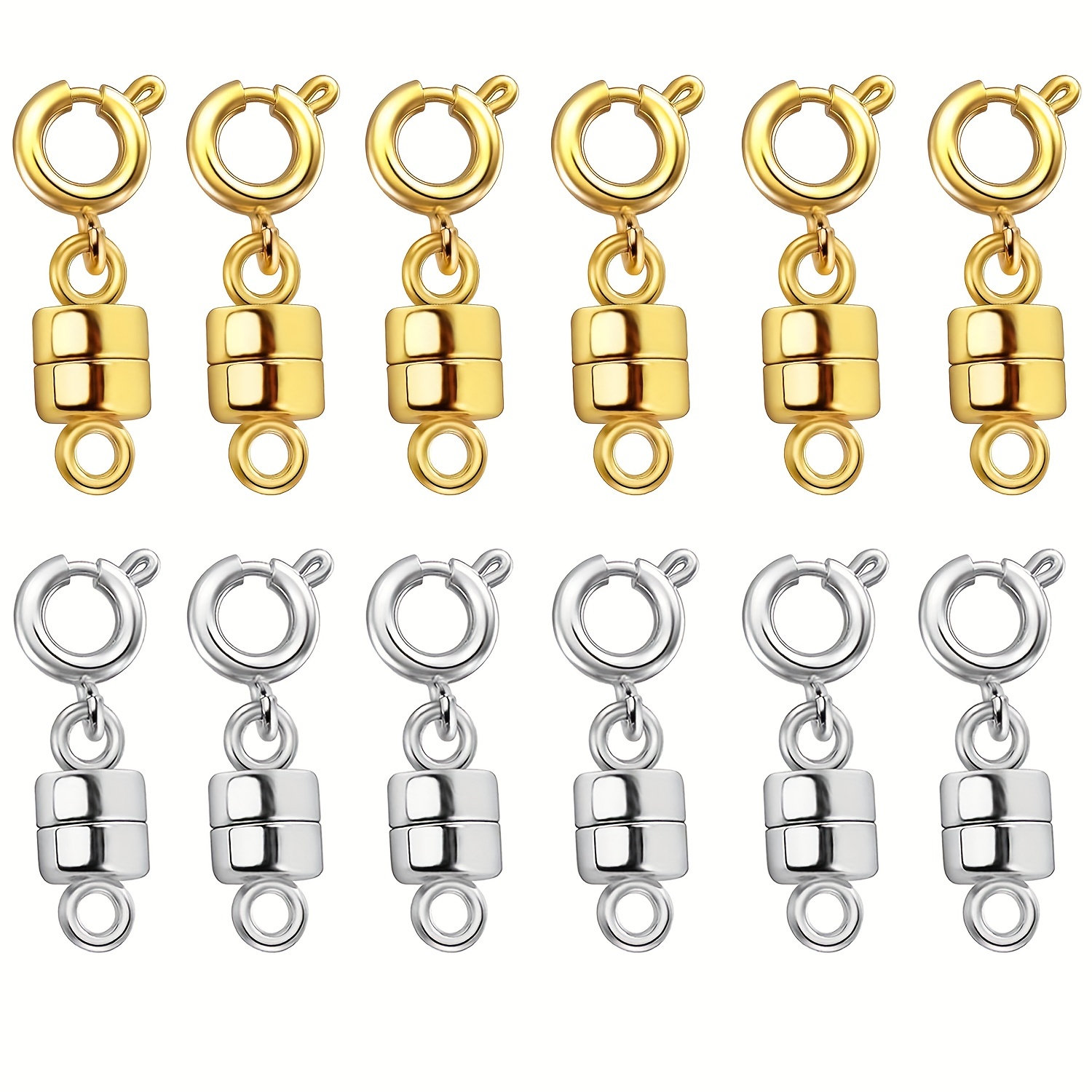 8Pcs Magnetic Necklace Clasps and Closures 18K Silver Plated Bracelet  Converters, Jewelry Clasps for Jewelry Making Necklace Bracelet Clasp for  Women