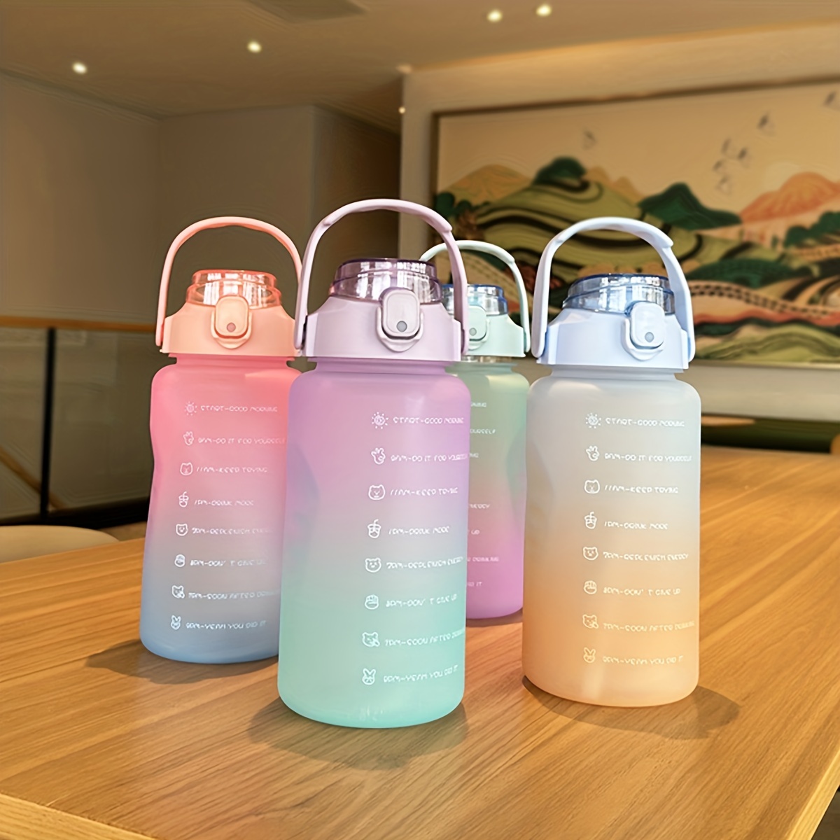 Creative And Durable Pc Sports Water Bottle For Outdoor - Temu