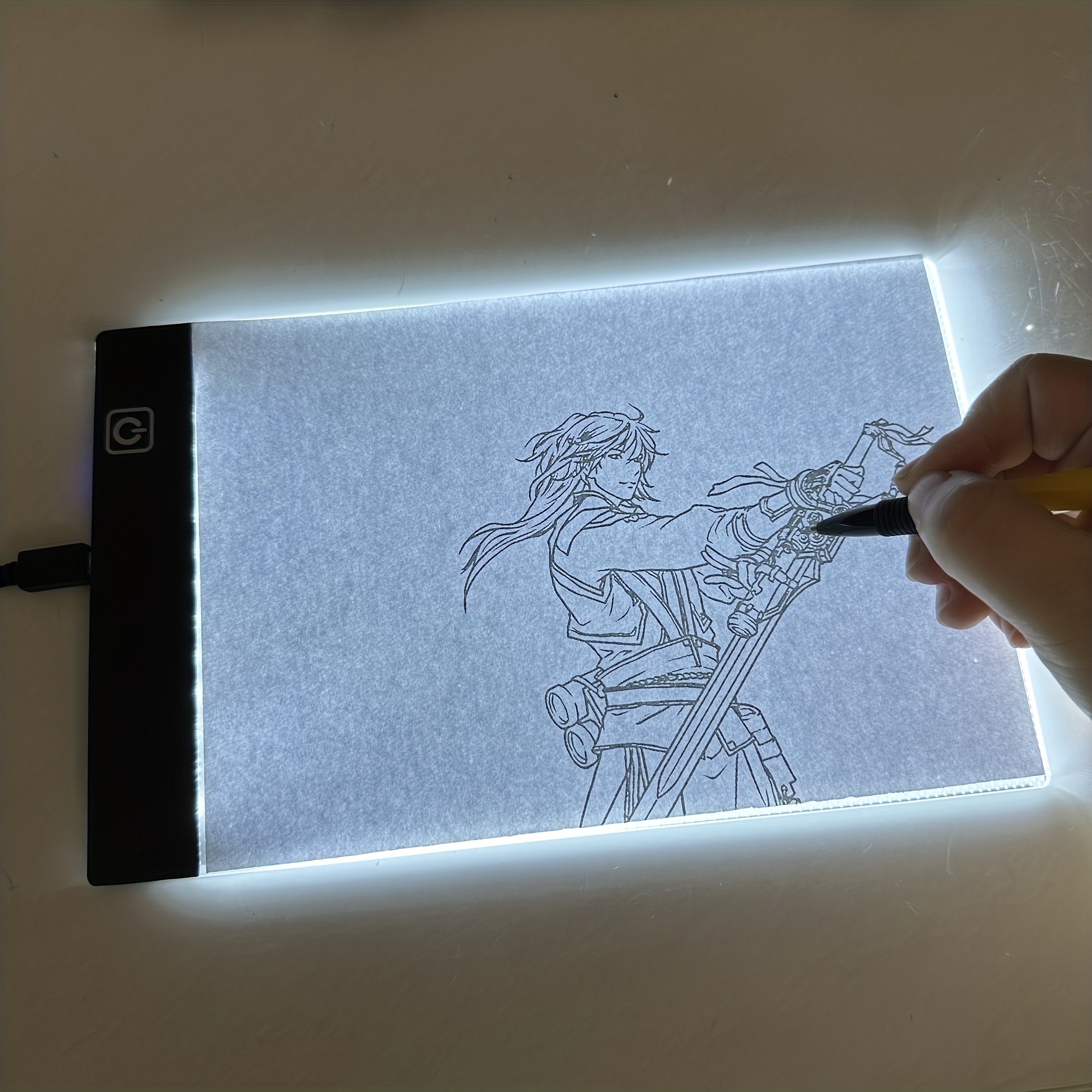 Led Drawing Copy Board Kids Toy To Draw 3 Level - Temu