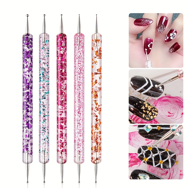 Double Head Acrylic Nail Point Drill Crayons Self adhesive - Temu