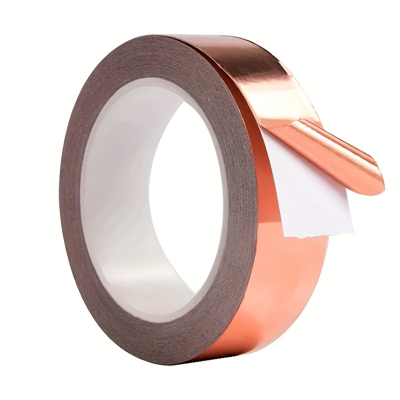 787.4 Inch Double Conductive Copper Foil With Conductive Copper With  Conductive Adhesive, For Emi Shielding, Welding, Electrical Repair,  Grounding, High-quality & Affordable