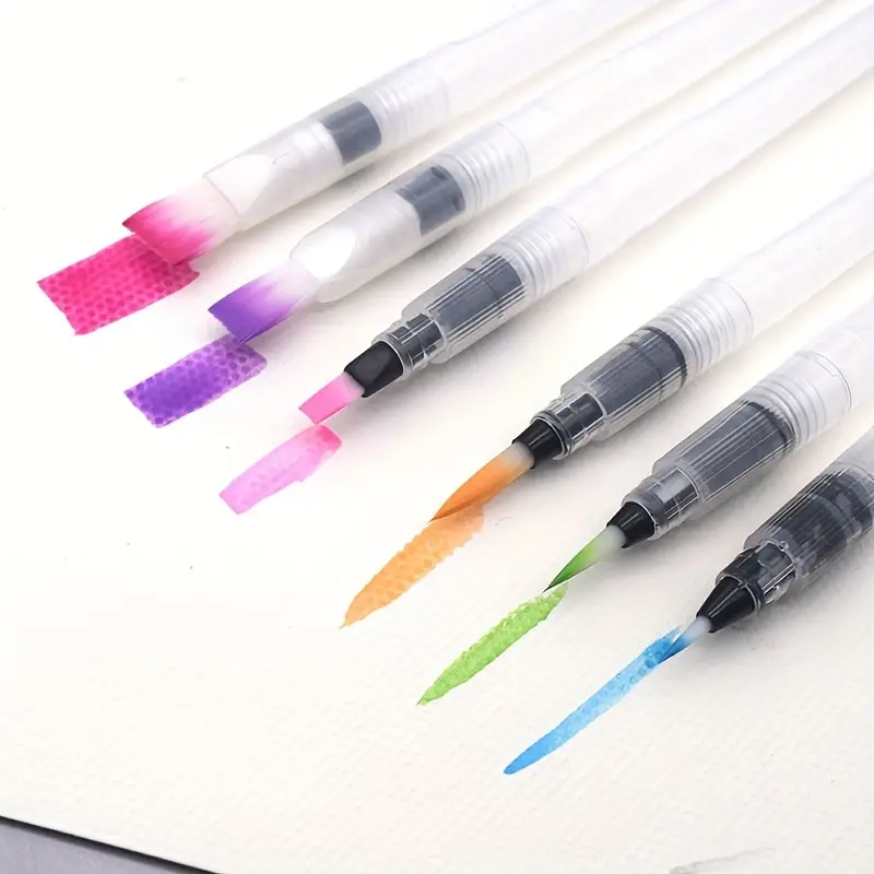Solid Watercolor Water Pen Water filling Painting Brush Tip - Temu